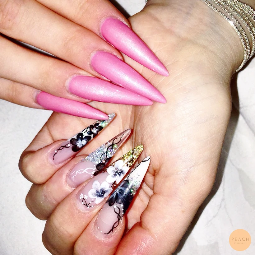 Stiletto naglar