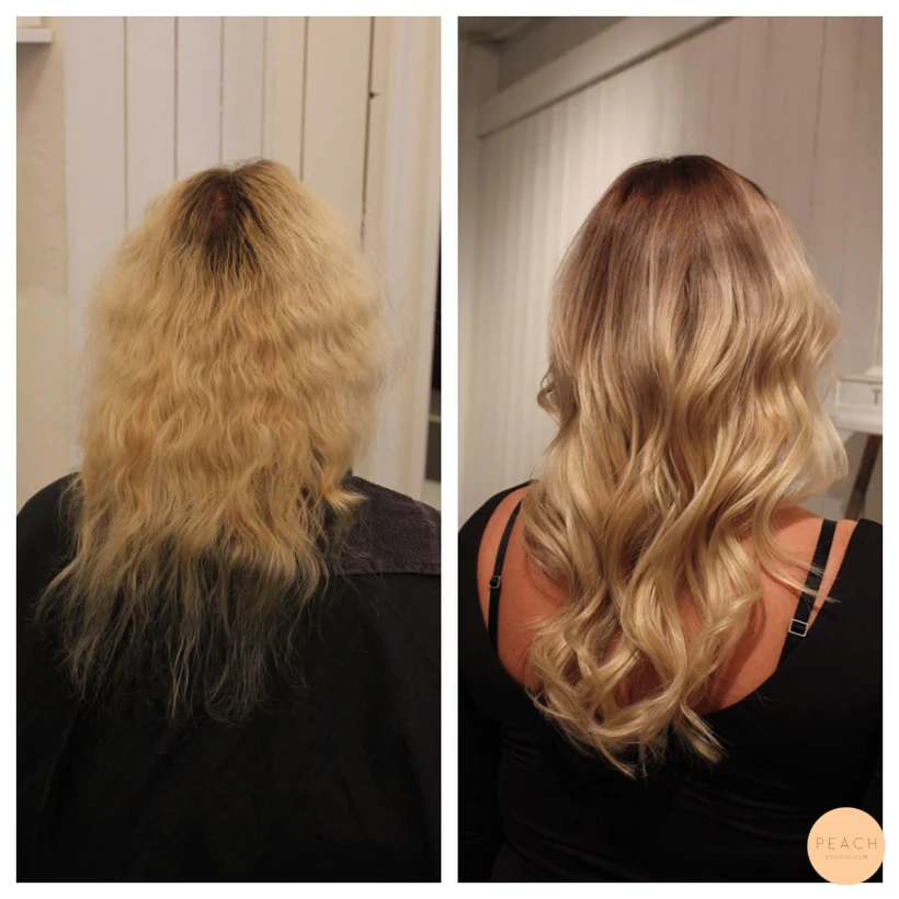 Kall blond ombre