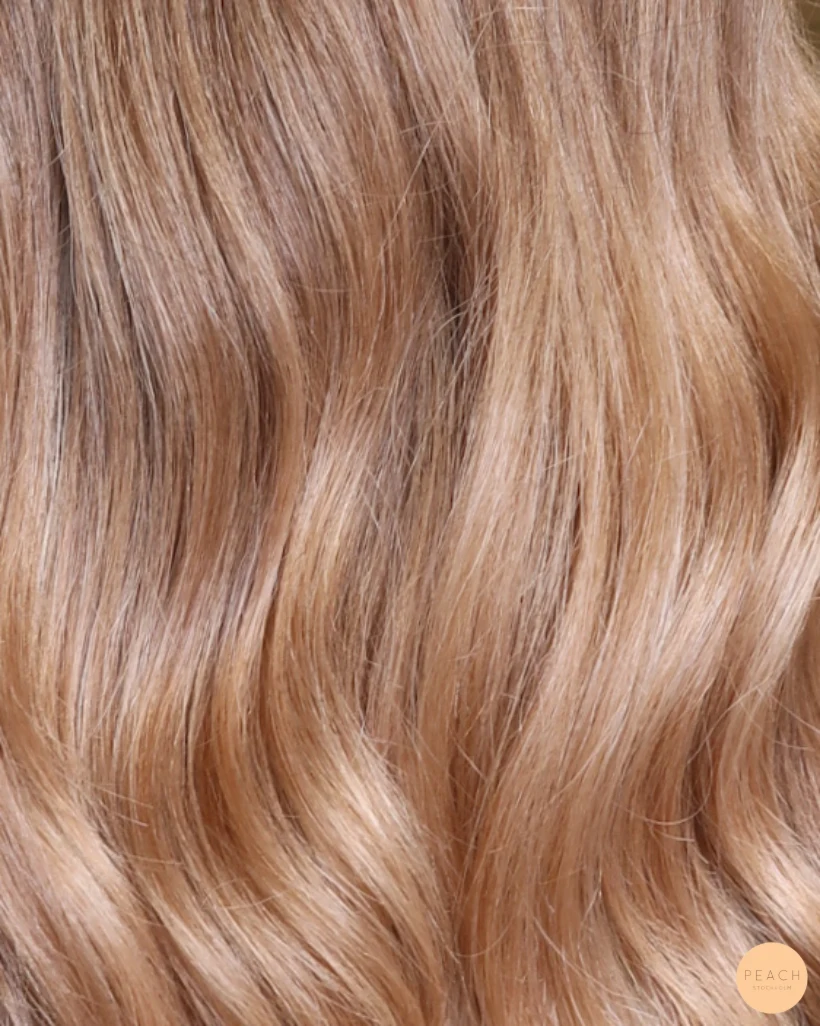 Krämig varmt hår i balayage teknik