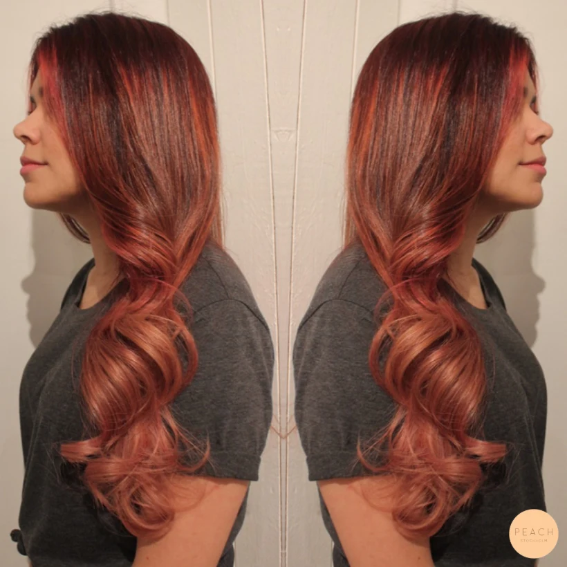 Pink ombre