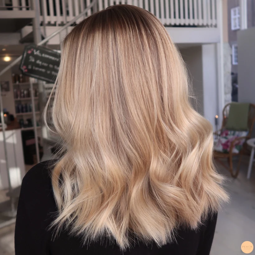 Solkysst blond balayage