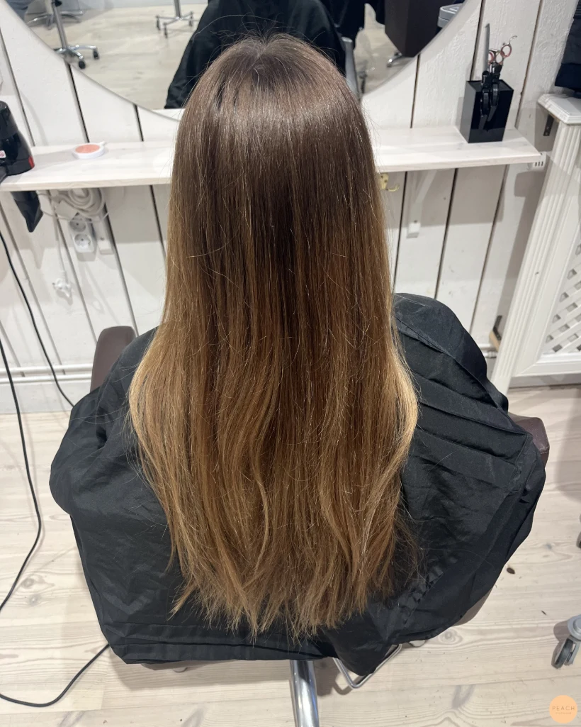 Soft brunette hair