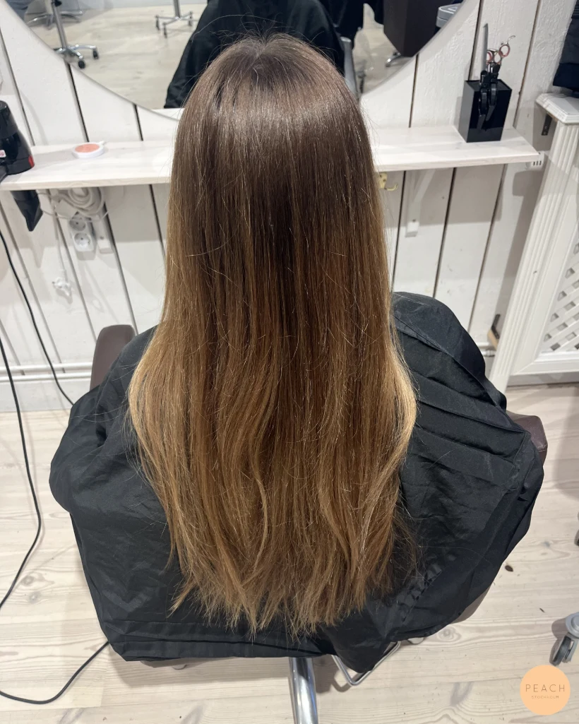 Soft brunette hair