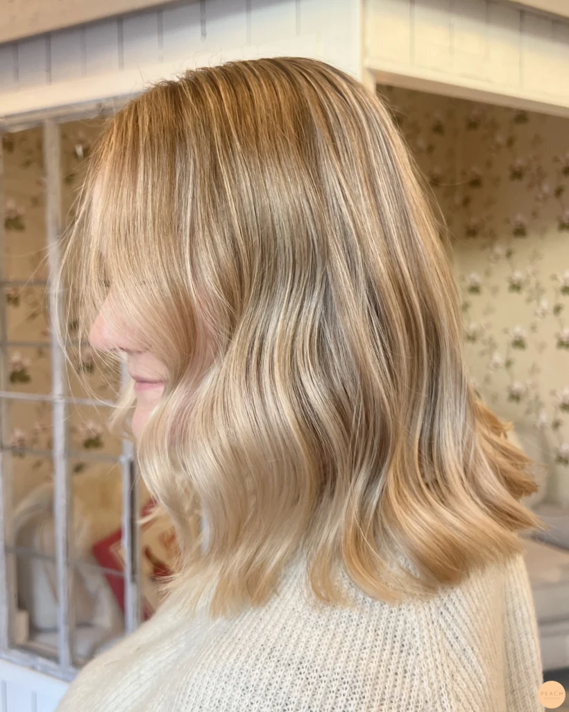Beige blonde hair color