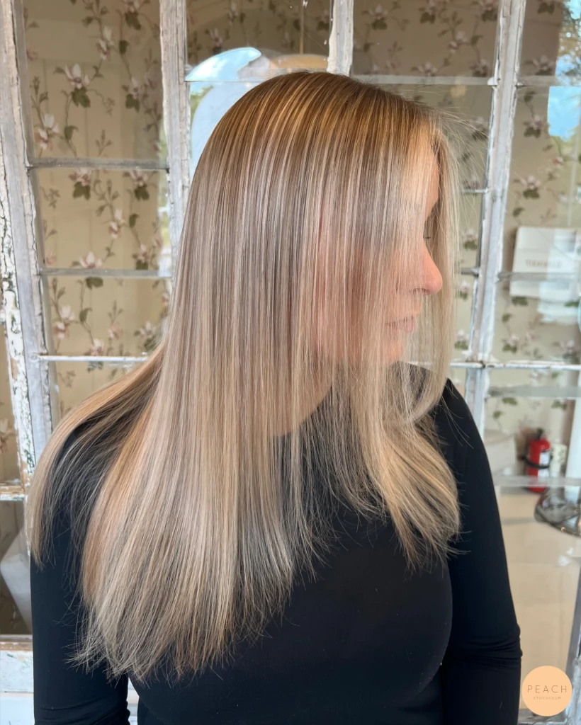 Soft blonde hair color 🫶🏼🌸✨