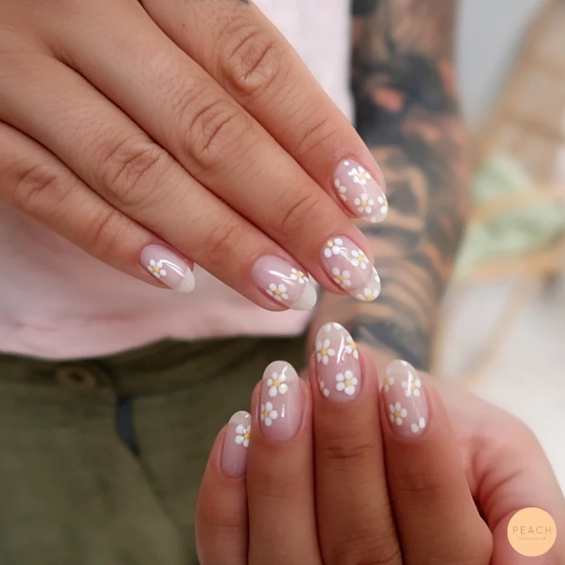 Cute flower summe nails
