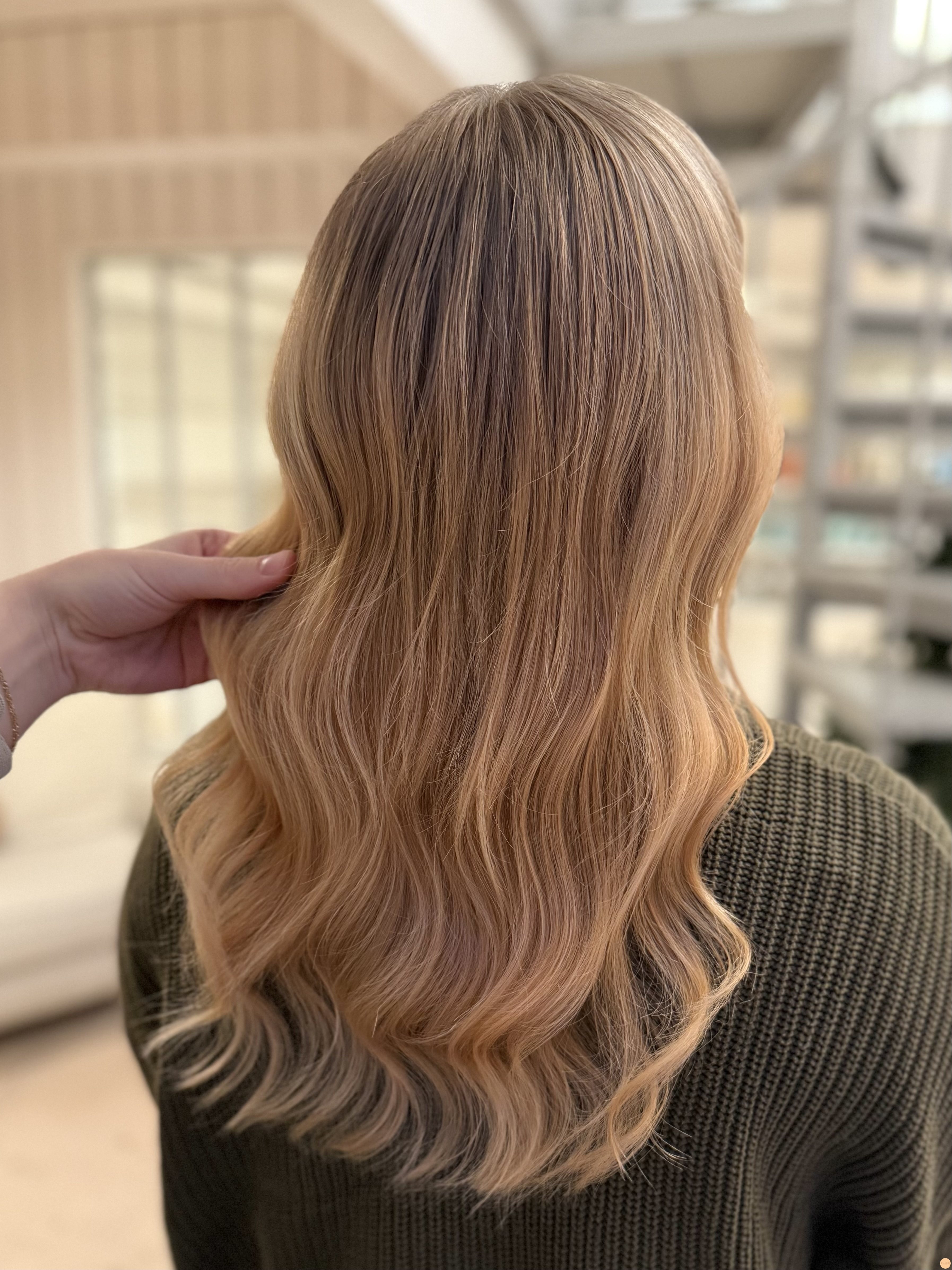 Höst blond hårfärg