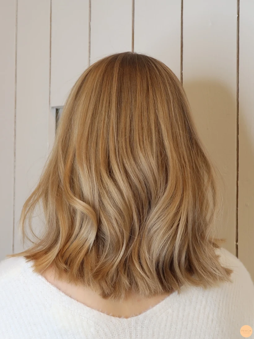 Lyxig blond hårfärg