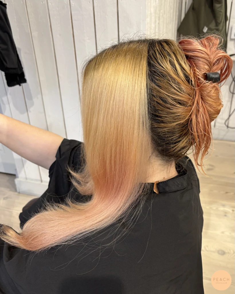 Peach blush hårfärg