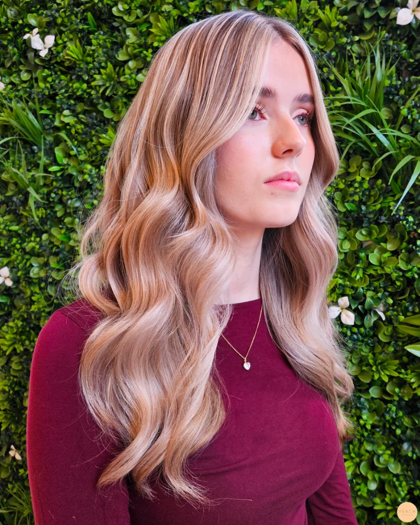 Creamy blonde hair makeover