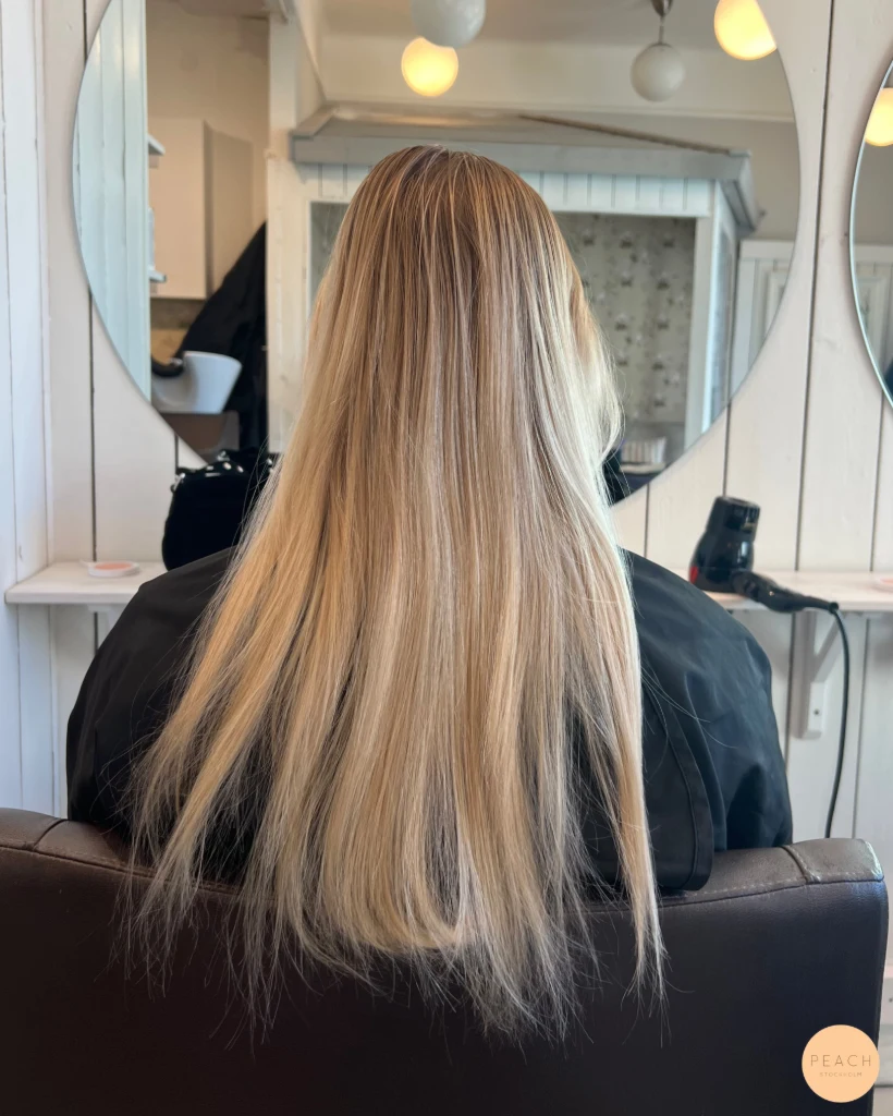 Creamy golden blonde hair✨🌸