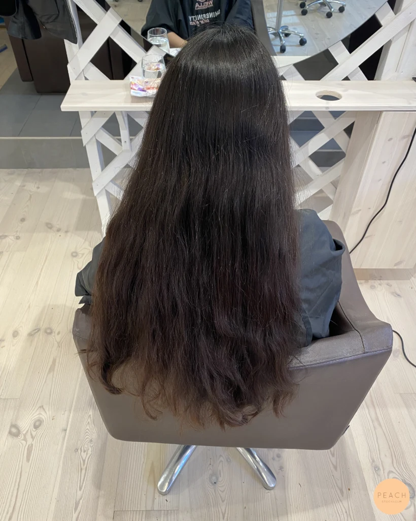 Brown balayage med ljusa slingor