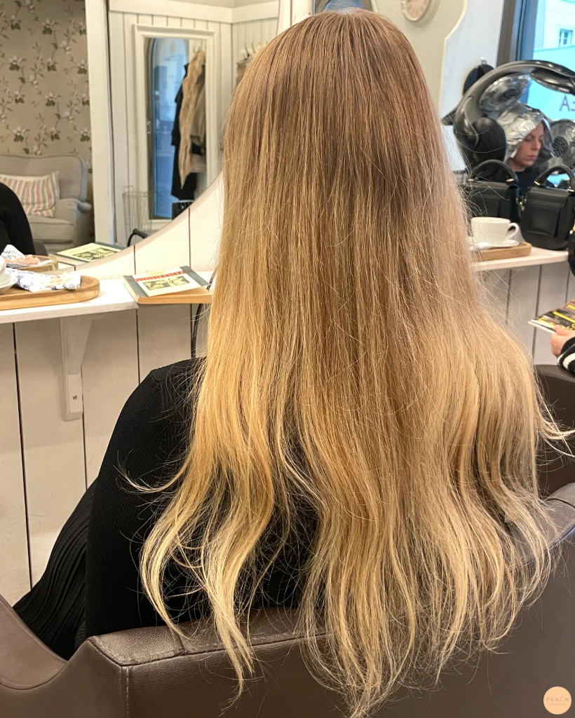 Light golden hair colour