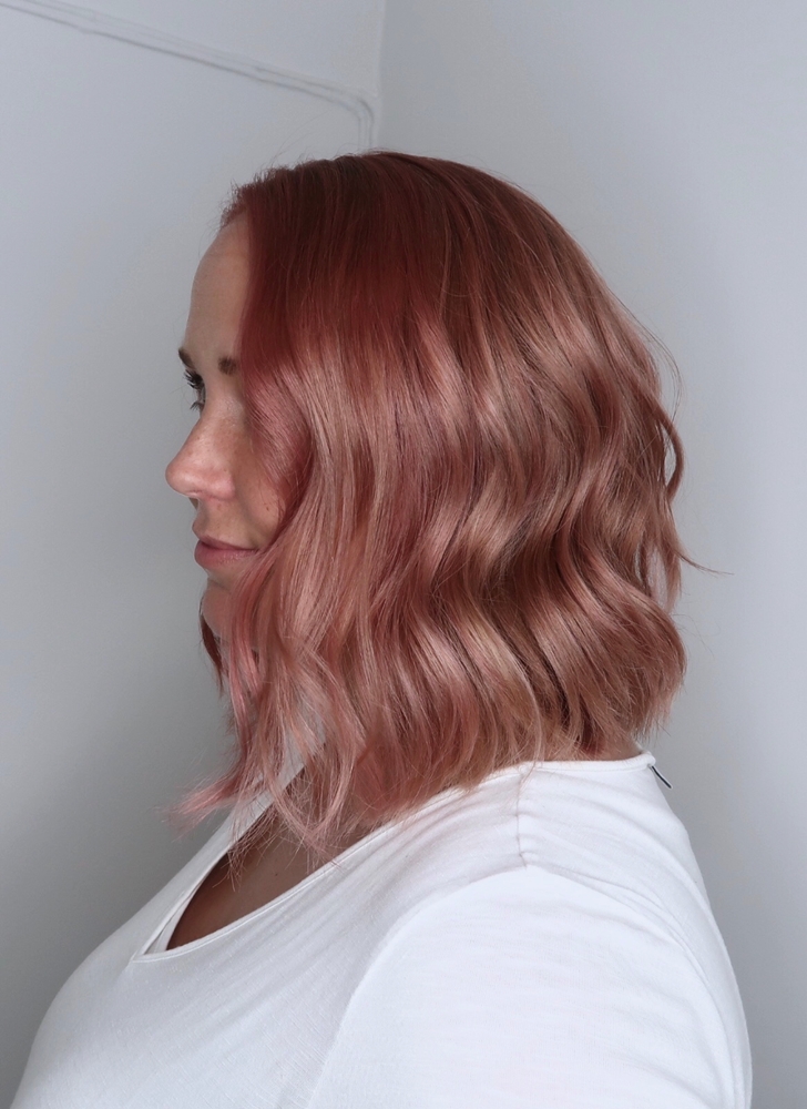 Pink hair rosa hår dusty pink Stockholm