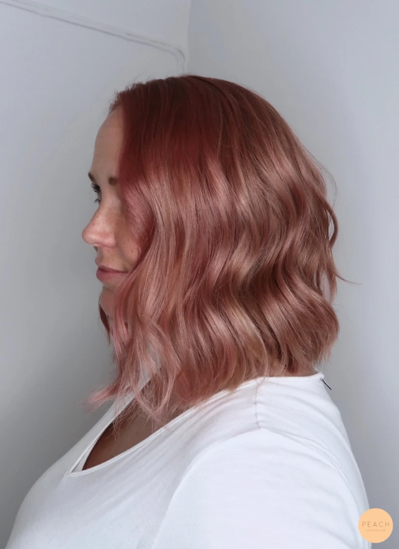 Pink hair rosa hår dusty pink Stockholm