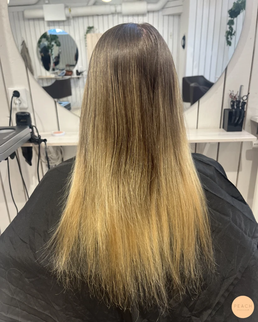 Glossy blonde beige