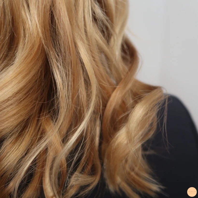 Varm blond hårfärg