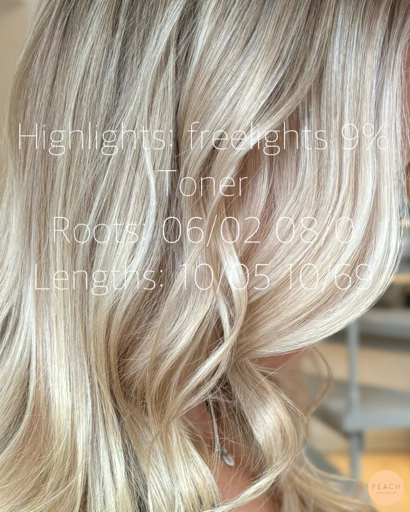 Sval blond balayage efter sex månaders utväxt