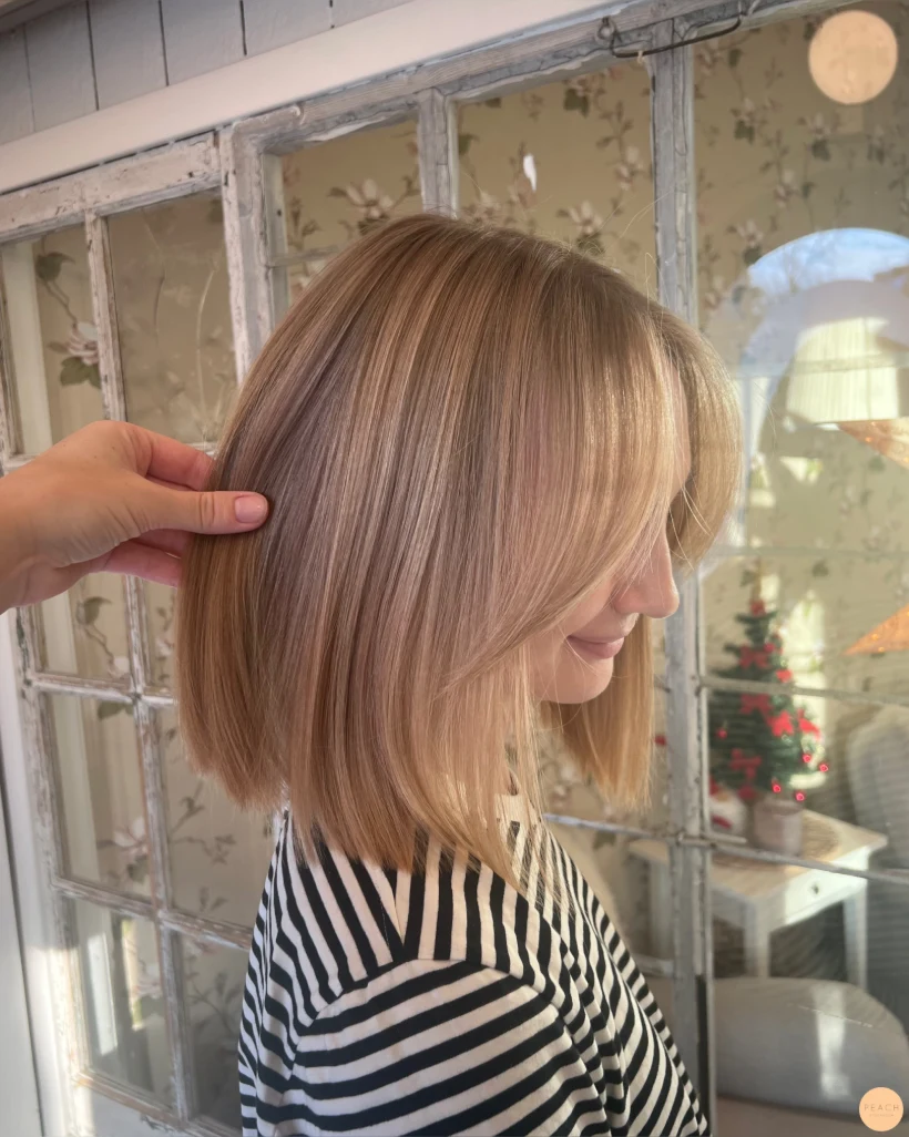 Soft cream beige balayage 🤍🍑
