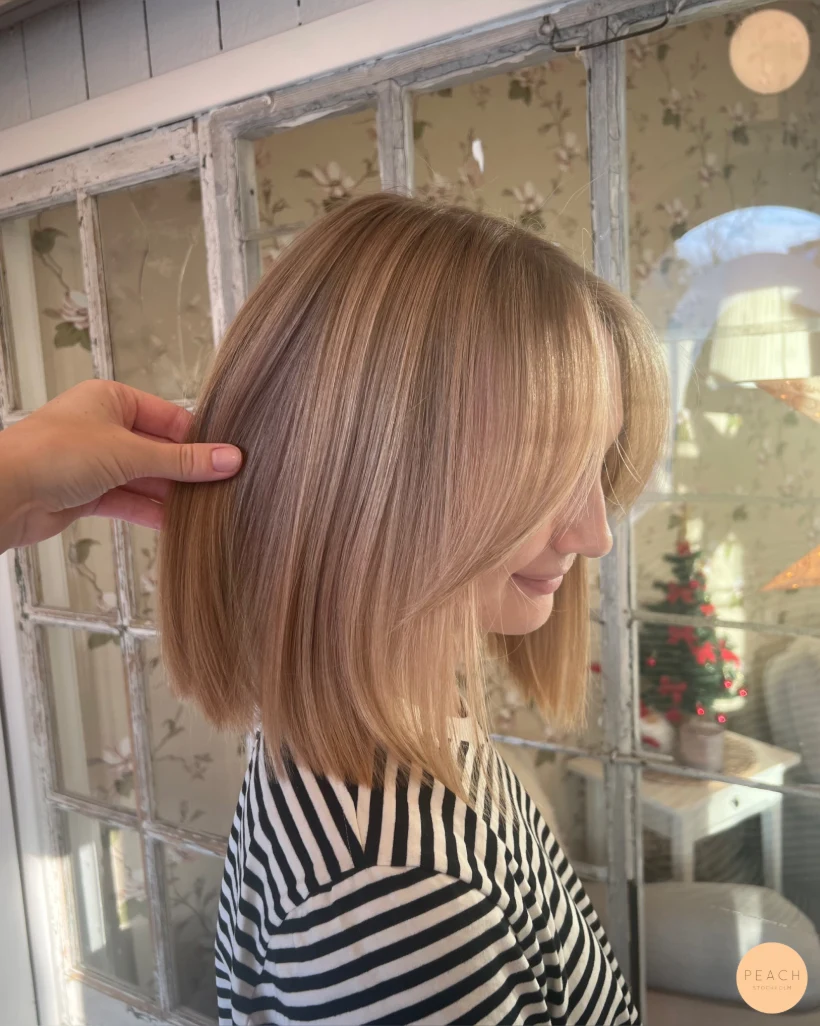 Soft cream beige balayage 🤍🍑