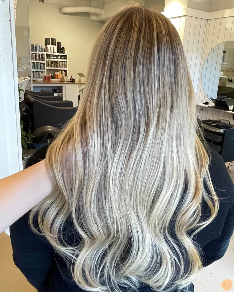 Soft balayage med glossing