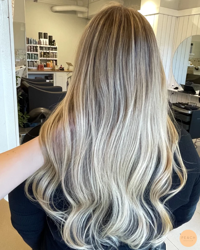 Soft balayage med glossing