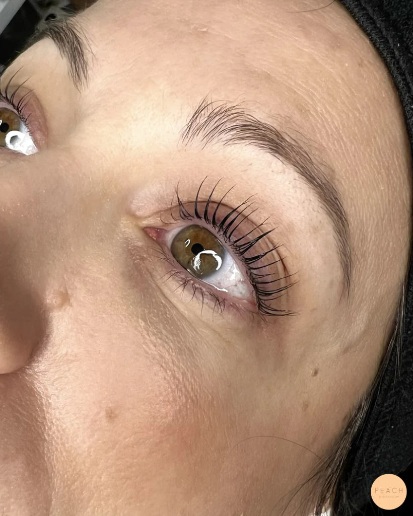 Yumi keratin lashlift före & efter ✨