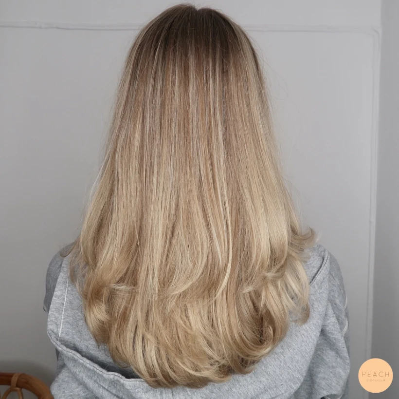 Blow dry hair