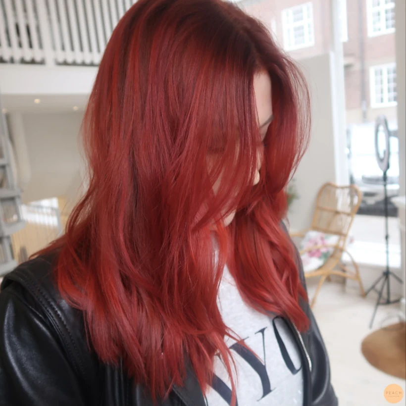 Röd hårfärg toning