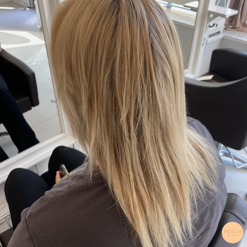 Makeover med balayage och extensions