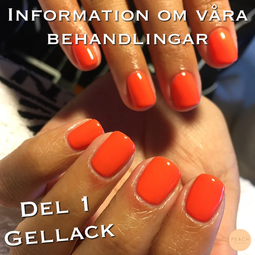 Naglar på Peach Stockholm Del 1 Gellack