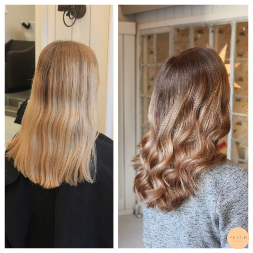 Blondette med beige toner