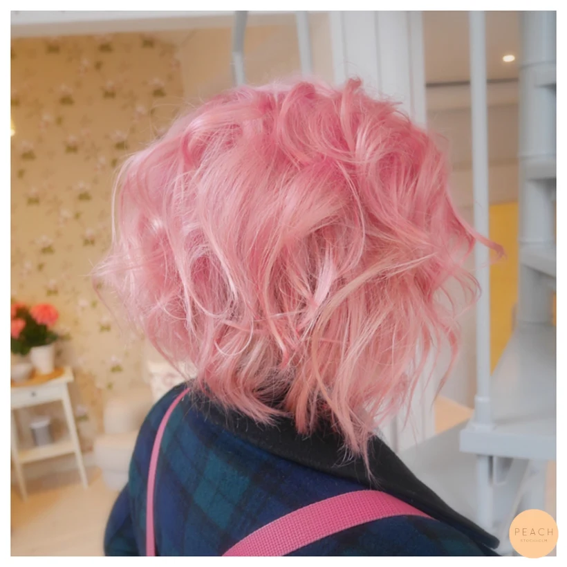 Pastellrosa hår