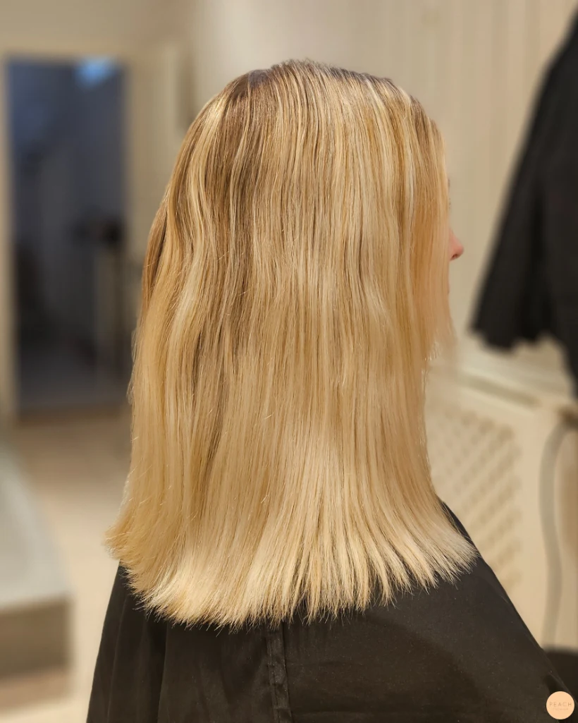 Soft dusty rose hair color