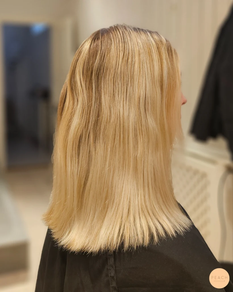 Soft dusty rose hair color
