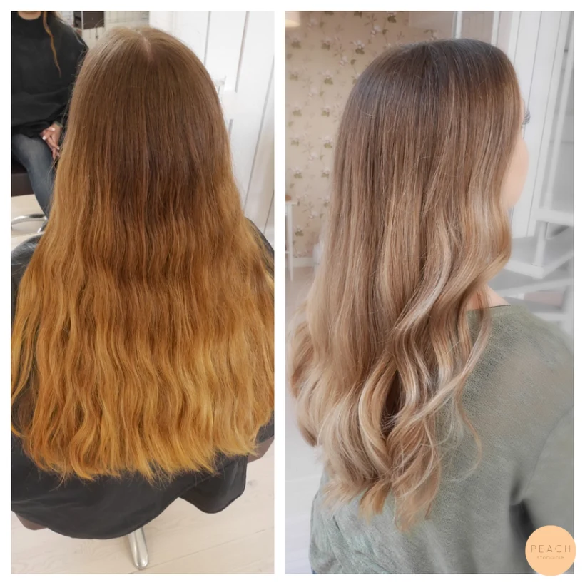 Balayage med sval nyansering