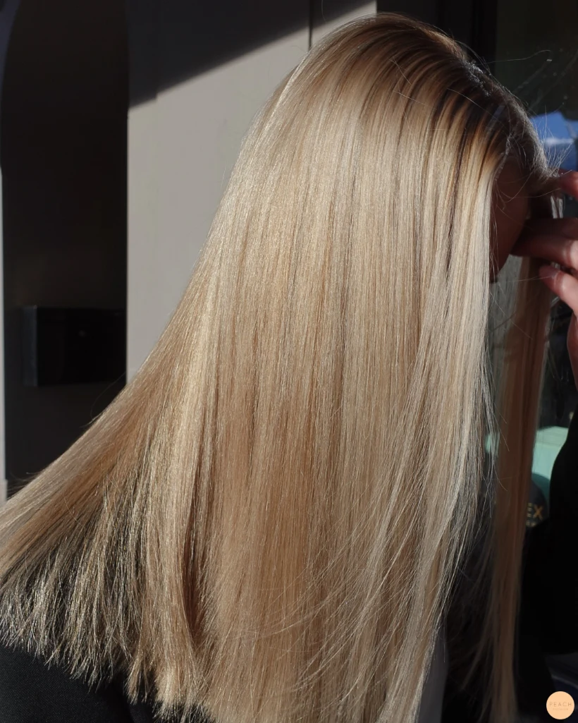 Glossy blond
