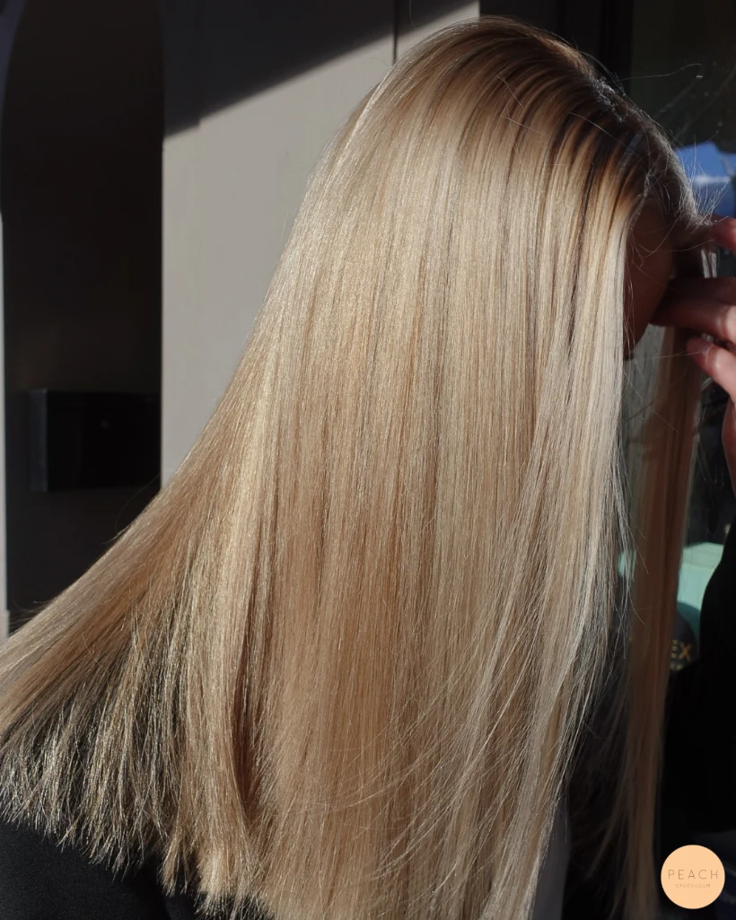 Glossy blond
