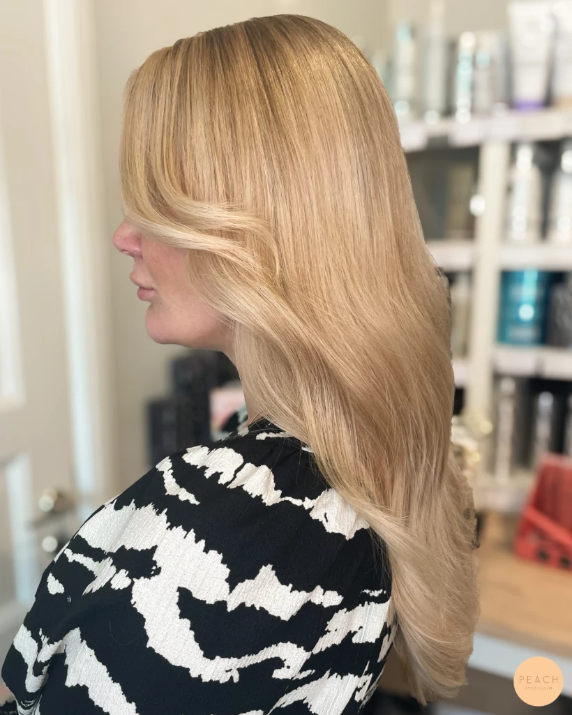 Varm blond hårfärg 🔆🍑