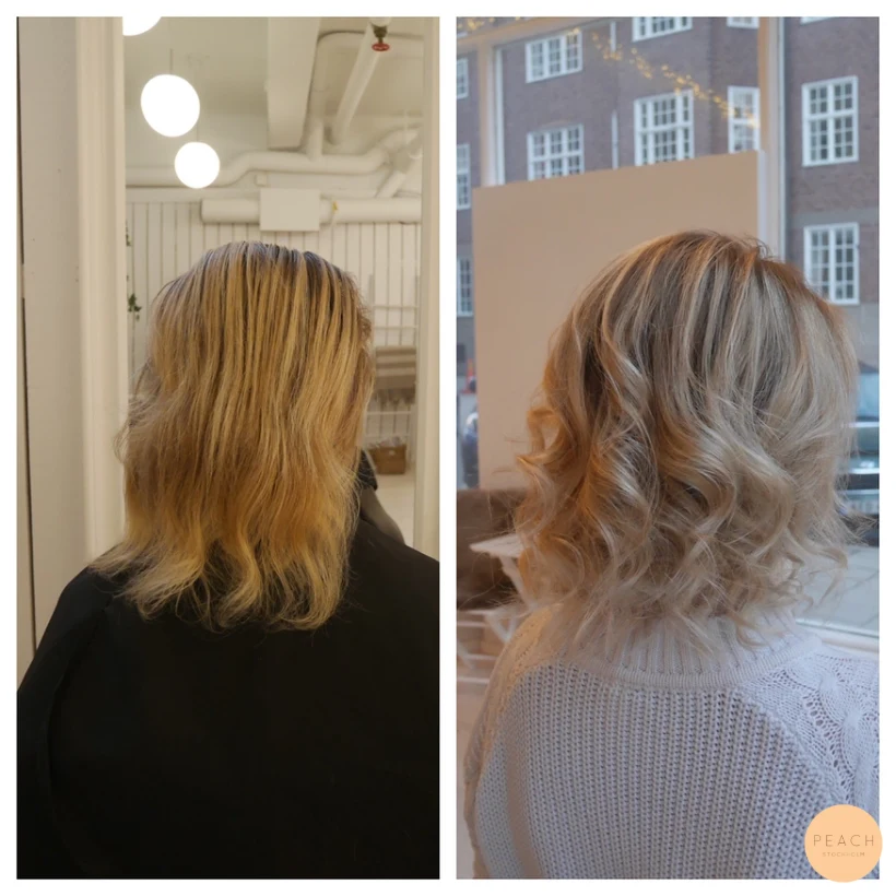 Highlights med sandblonda toner