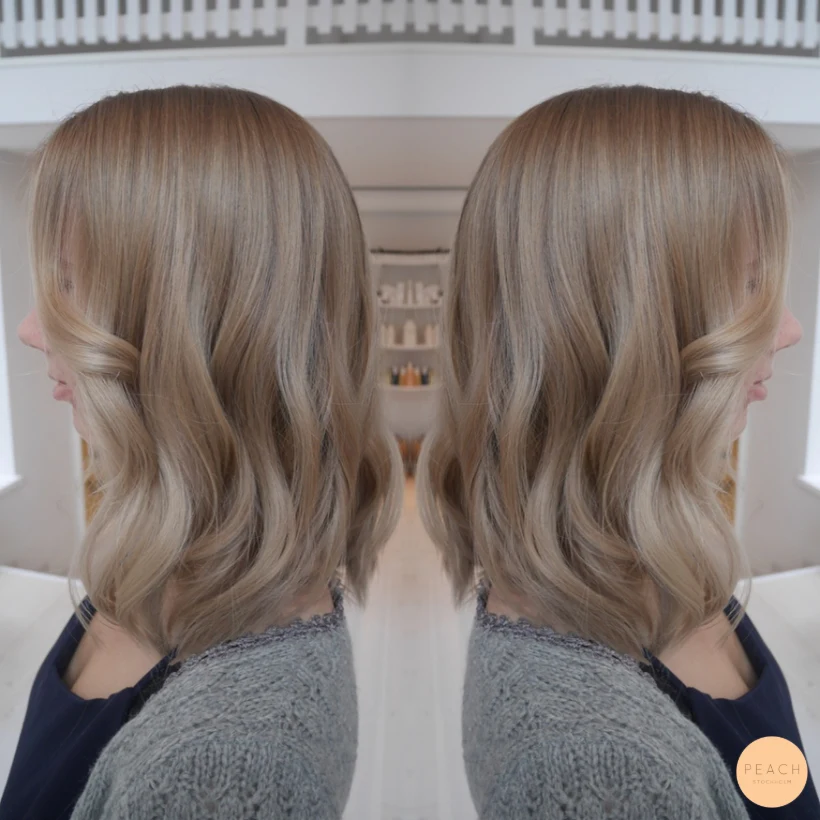 Från ljusblond till mörkblond