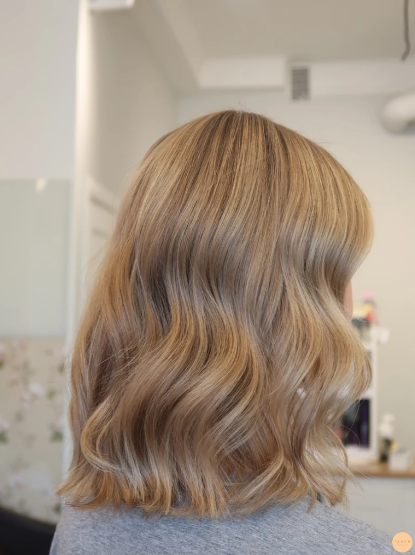 Balayage blond varm kall