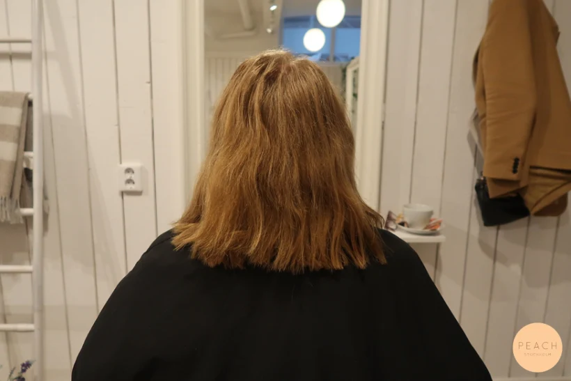 Röd koppar balayage