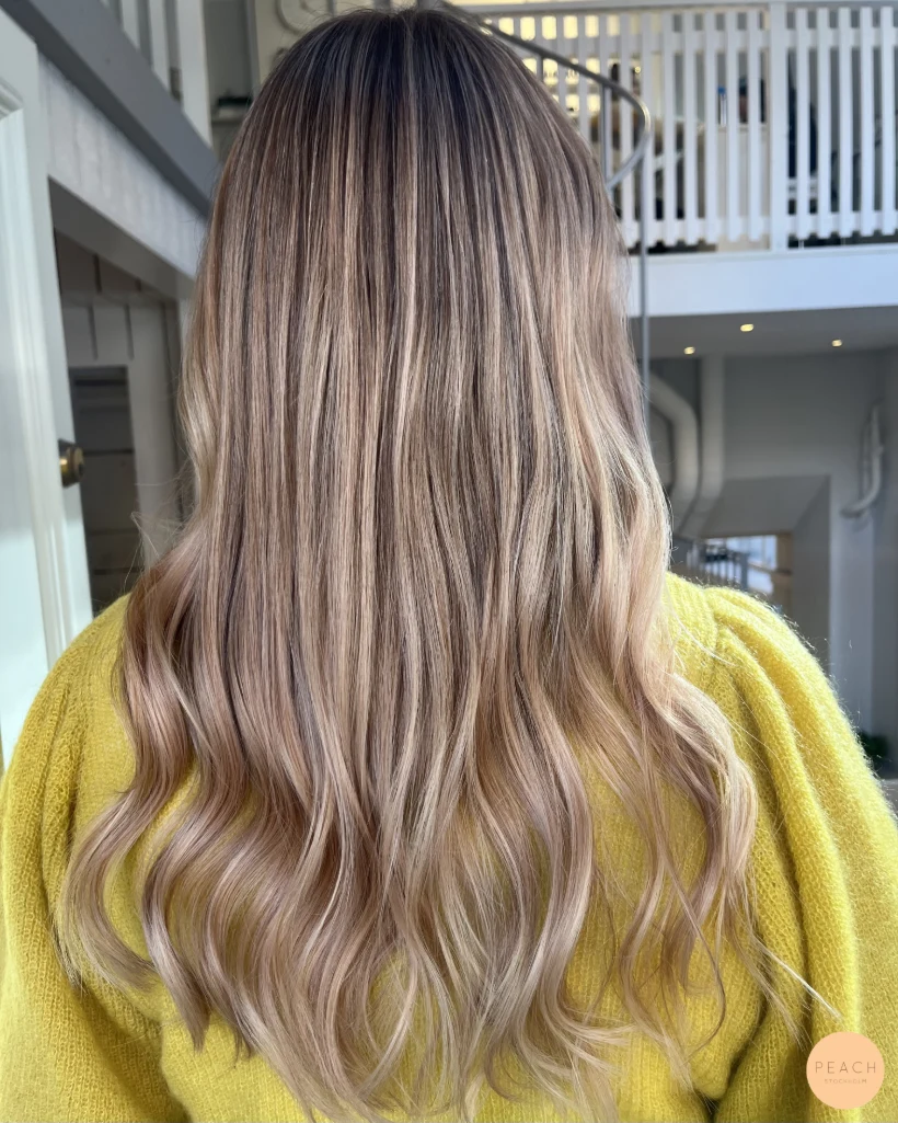 Rose blonde hair color