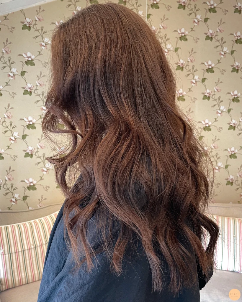 Chocolate brown hair