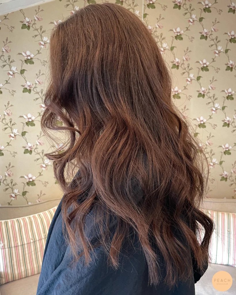 Chocolate brown hair