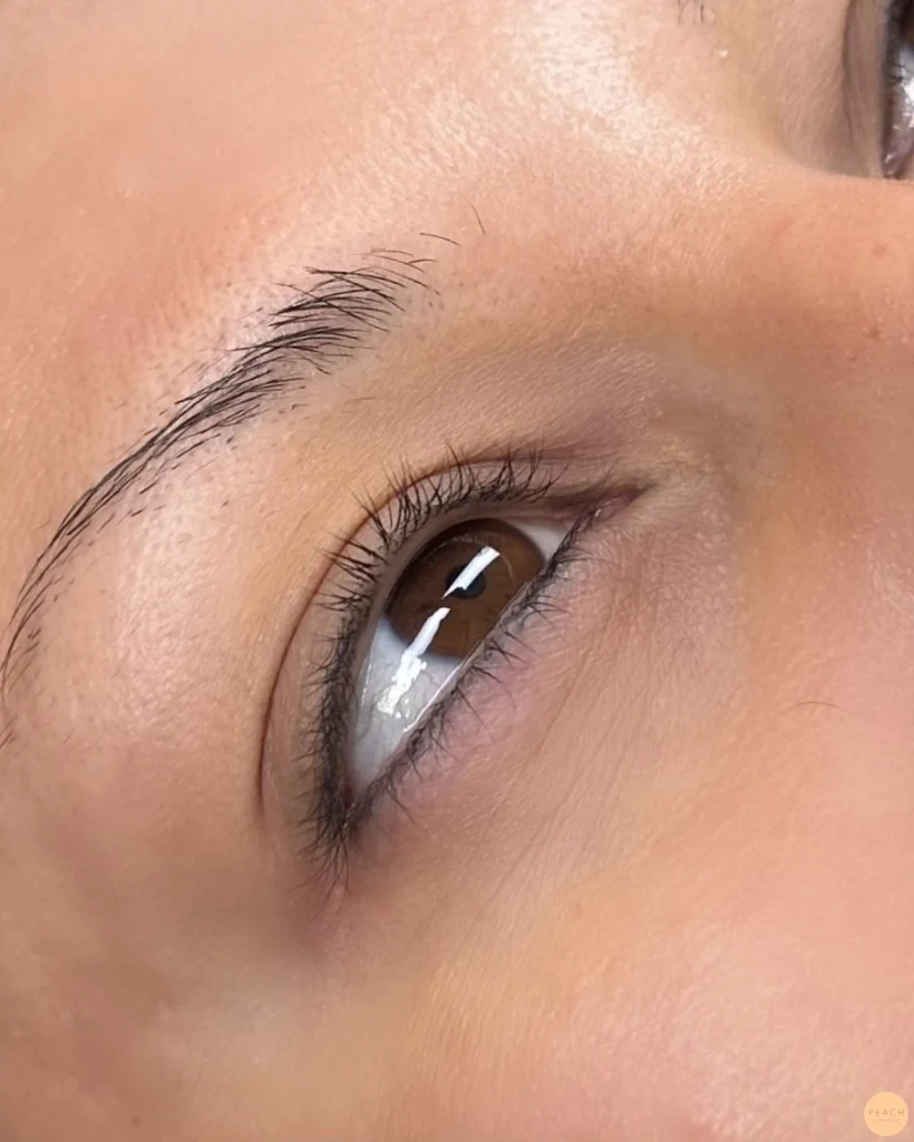 Lash lift naturligt svepande fransar
