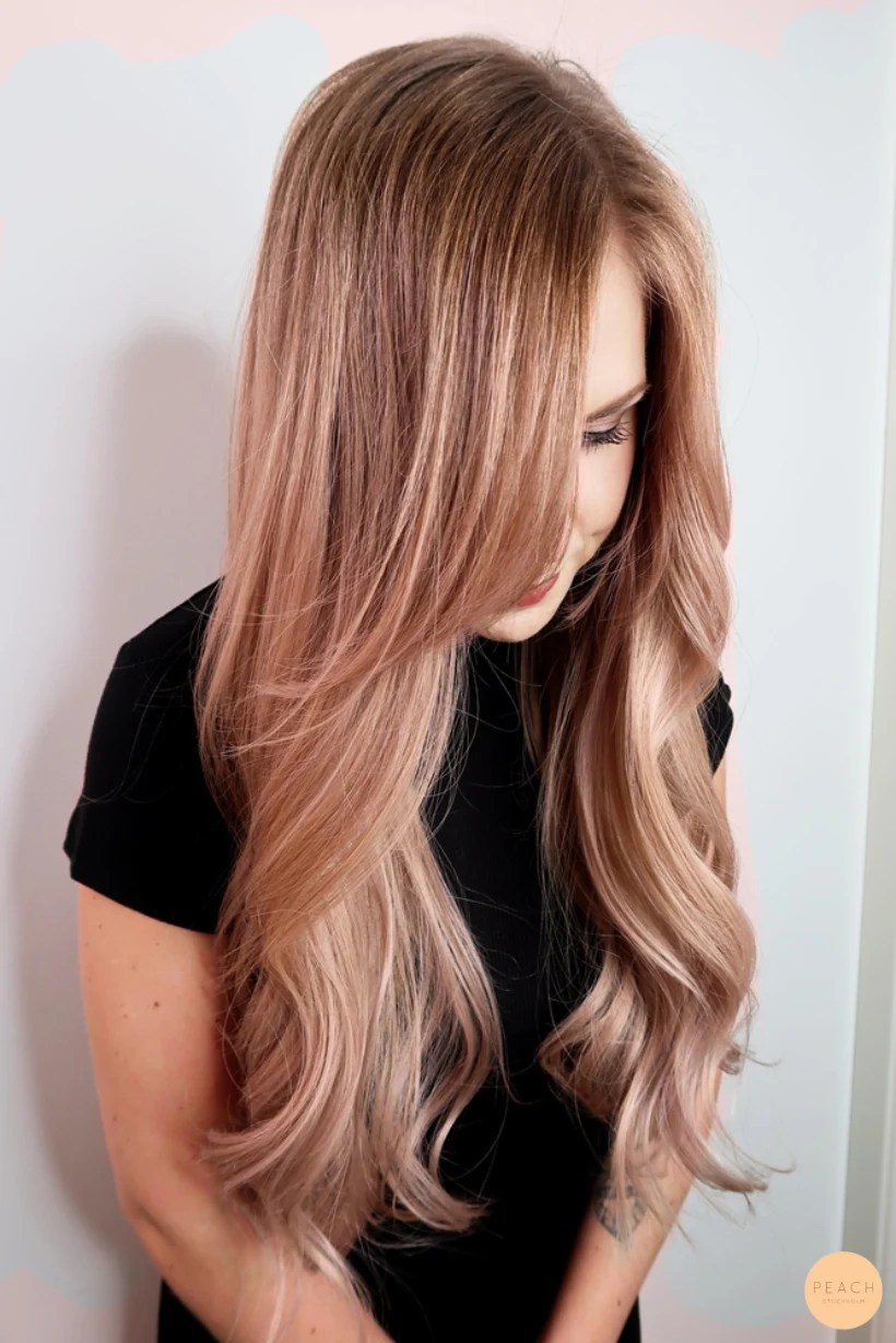 Hårfärg rose gold