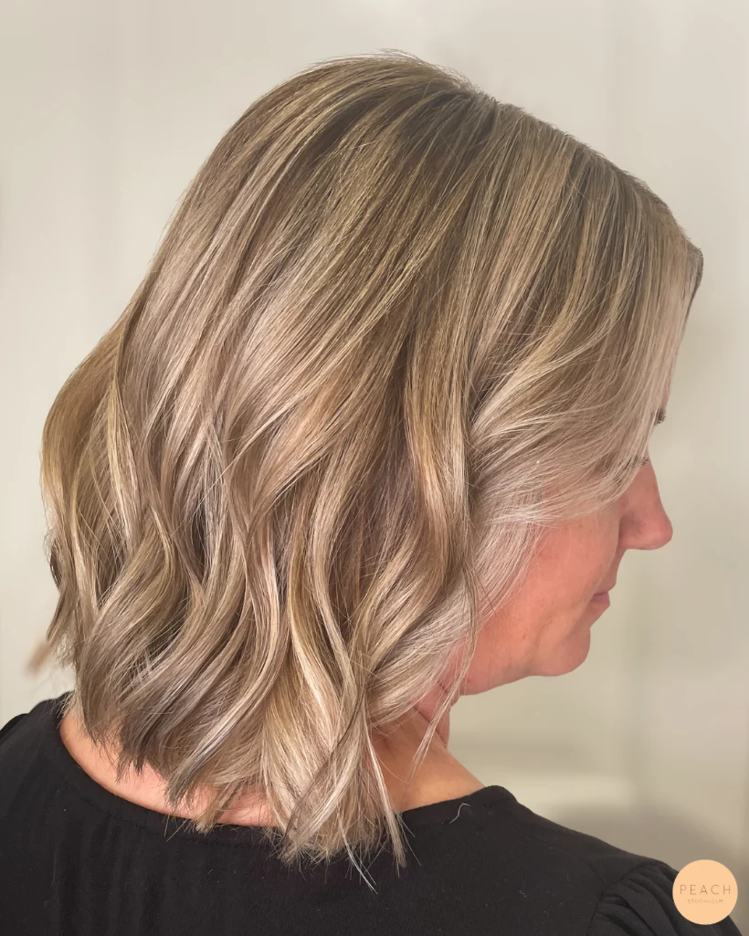 Beige blond hårfärg med skiftningar 🤍✨🤎