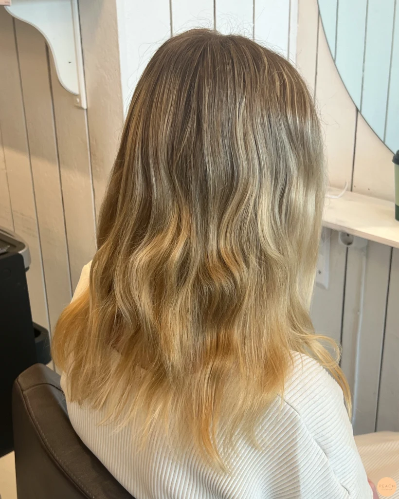 Copper blonde hair